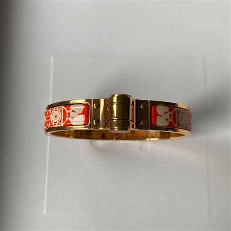 hermes etriers tattoo hinged bracelet|hermes enamel h bracelet instructions.